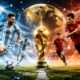 Ilustrasi Argentina vs Spanyol pada final Piala Dunia 2026