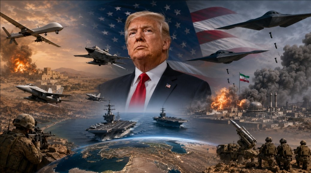 Jejak operasi militer Amerika Serikat di bawah Presiden Donald Trump hingga Juli 2026.