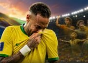 Neymar mengumumkan pensiun dari Timnas Brasil setelah tersingkir pada babak 16 besar Piala Dunia 2026.