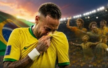 Neymar mengumumkan pensiun dari Timnas Brasil setelah tersingkir pada babak 16 besar Piala Dunia 2026.
