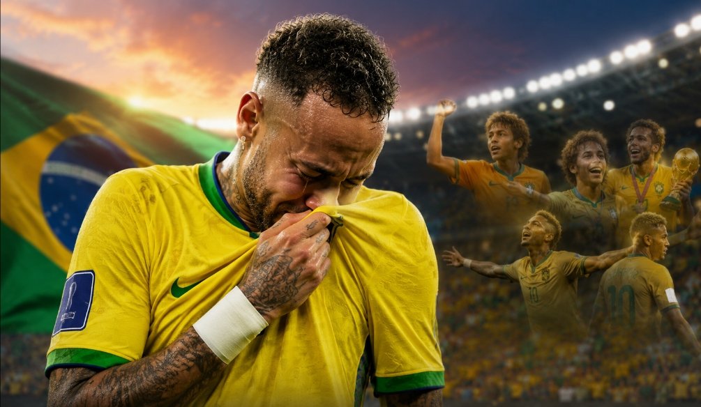 Neymar mengumumkan pensiun dari Timnas Brasil setelah tersingkir pada babak 16 besar Piala Dunia 2026.