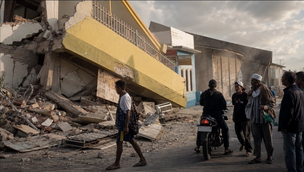 Efek gempa M7,7 di Nagekeo NTT merusak bangunan warga