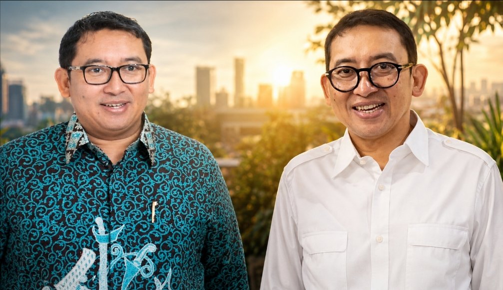 Perubahan penampilan Fadli Zon sebelum dan setelah turun berat badan 32 kilogram