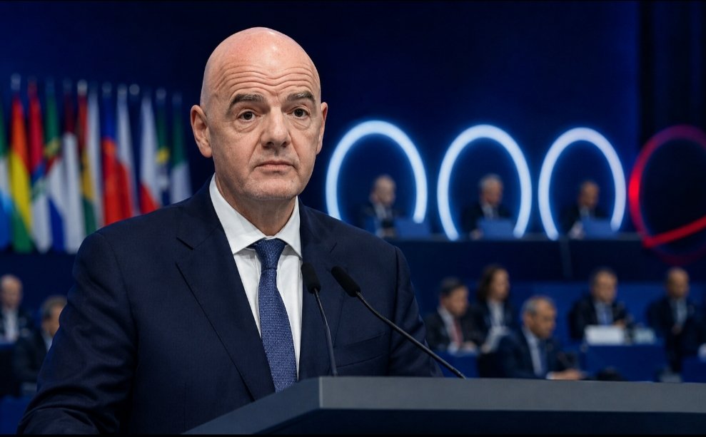 Ilustrasi Gianni Infantino menghadapi desakan penolakan pencalonan Presiden FIFA 2027