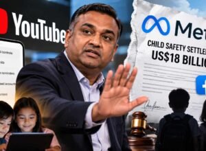 lustrasi CEO YouTube Neal Mohan menolak mengikuti kesepakatan perlindungan anak Meta senilai sekitar US$18 miliar