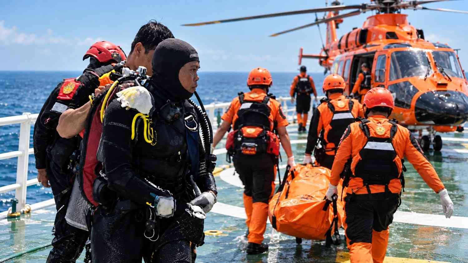 Tim SAR mengevakuasi korban KM Virgo Transport 8 sebelum proses salvage yang ditargetkan rampung sebelum 180 hari