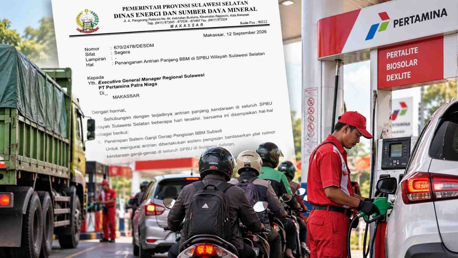 Ganjil genap BBM Sulsel di SPBU mulai 13 September 2026