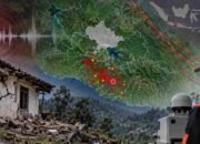Ilustrasi gempa Bandung 18 September 2026 dan sebaran titik gempa berdasarkan data BMKG