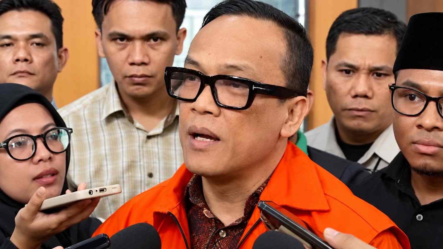 Immanuel Ebenezer alias Noel saat menyampaikan pernyataan soal Purbaya Yudhi Sadewa akan di-Noel-kan
