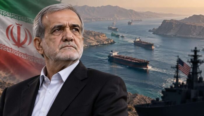 Iran Syaratkan Pembukaan Selat Hormuz, Pezeshkian Tegaskan Tak Tunduk pada Tekanan AS
