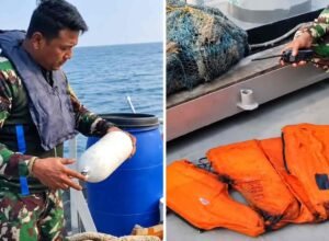 KAL Anyer temukan life jacket dalam pencarian 5 jurnalis di Selat Sunda