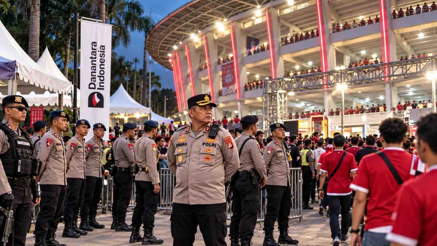 Pengamanan Indonesia vs Malaysia di GBK fokus pada massa, akses stadion, dan jalur tim