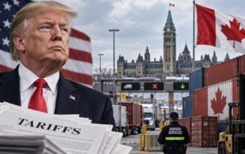 Perang dagang AS Kanada Trump larang produk Kanada tarif 50 persen