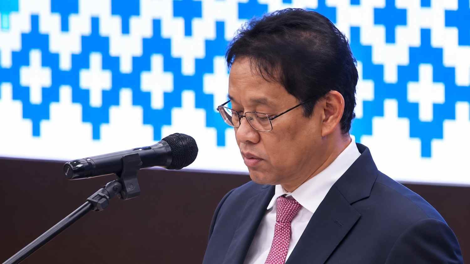 Purbaya Yudhi Sadewa menyampaikan sambutan singkat saat sertijab Menteri Keuangan