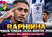 Raphinha Jadi Pemain Terbaik LaLiga Agustus 2026, Ungguli Bellingham dan Lebih Tajam dari Mbappe