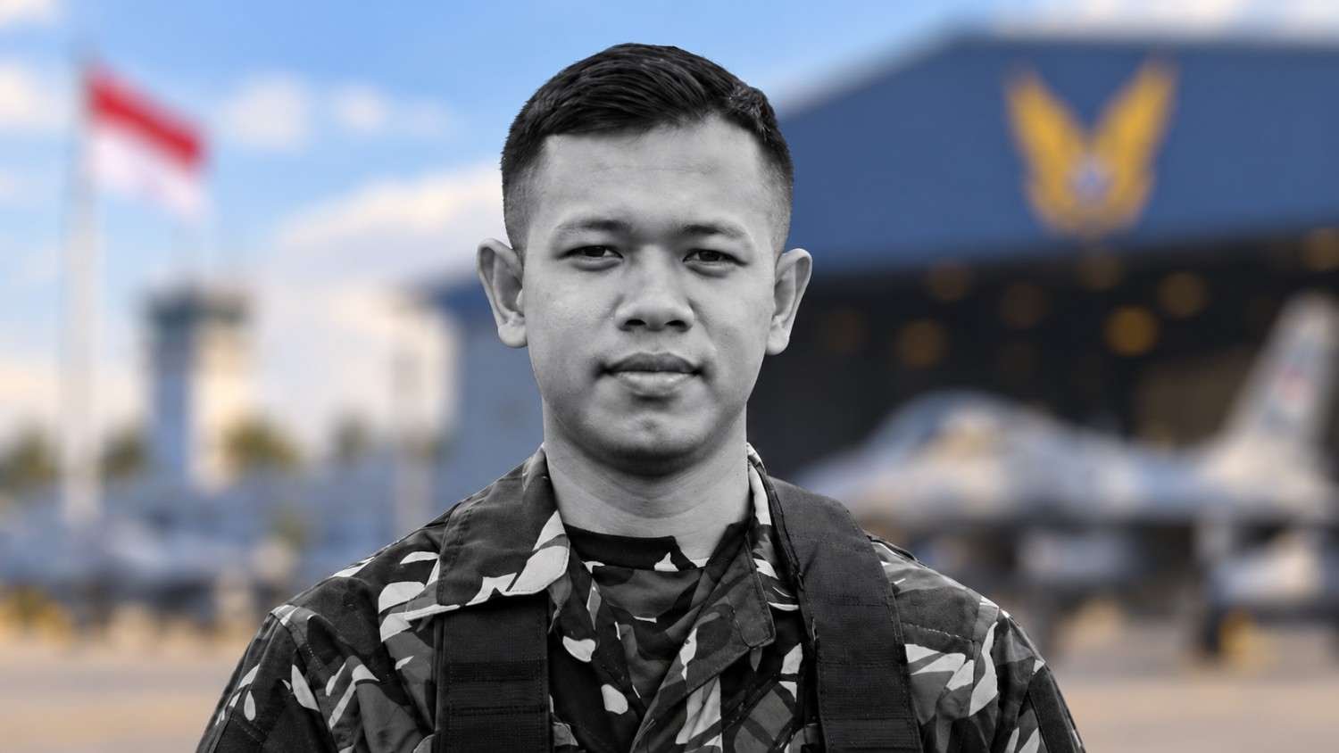 Ilustrasi Serda Ahmad Muzammil Farisa dan TNI Angkatan Udara