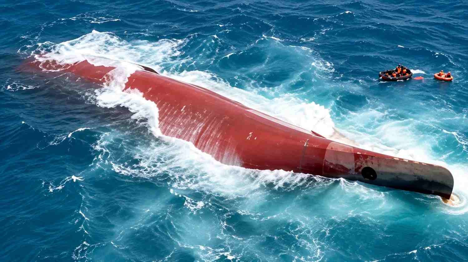Virgo Transport 8 terbalik di Laut Jawa saat operasi pencarian korban