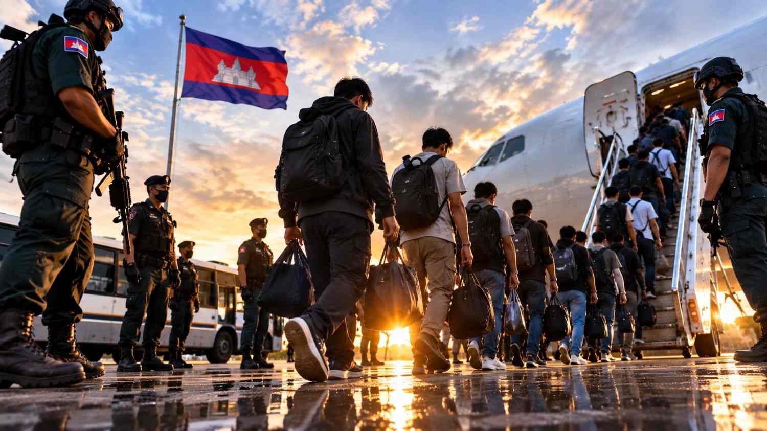 Ilustrasi 686 WNI ditahan di Kamboja dan menjalani proses deportasi setelah operasi pemberantasan penipuan dan judi daring
