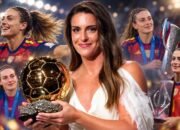 alexia putellas menerima trofi ballon d'or feminin 2026 di london