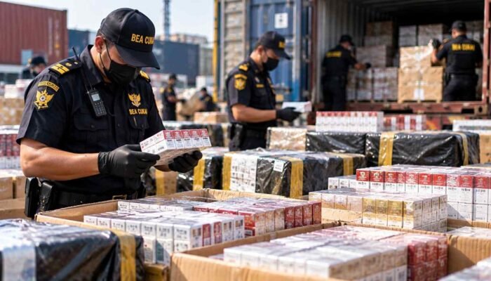 Bea Cukai Amankan 1,2 Miliar Batang Rokok Ilegal hingga September 2026