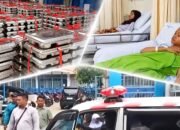 ilustrasi dugaan keracunan MBG Dramaga Bogor dengan siswa dirawat dan wadah makanan