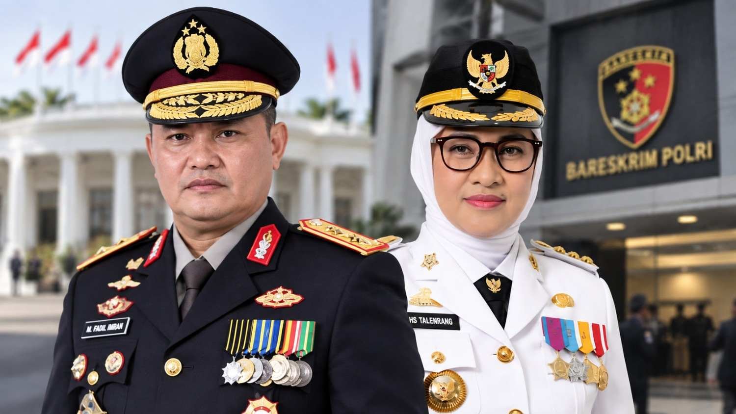 Ilustrasi Fadil Imran dan Husniah Talenrang pada 1 Oktober 2026