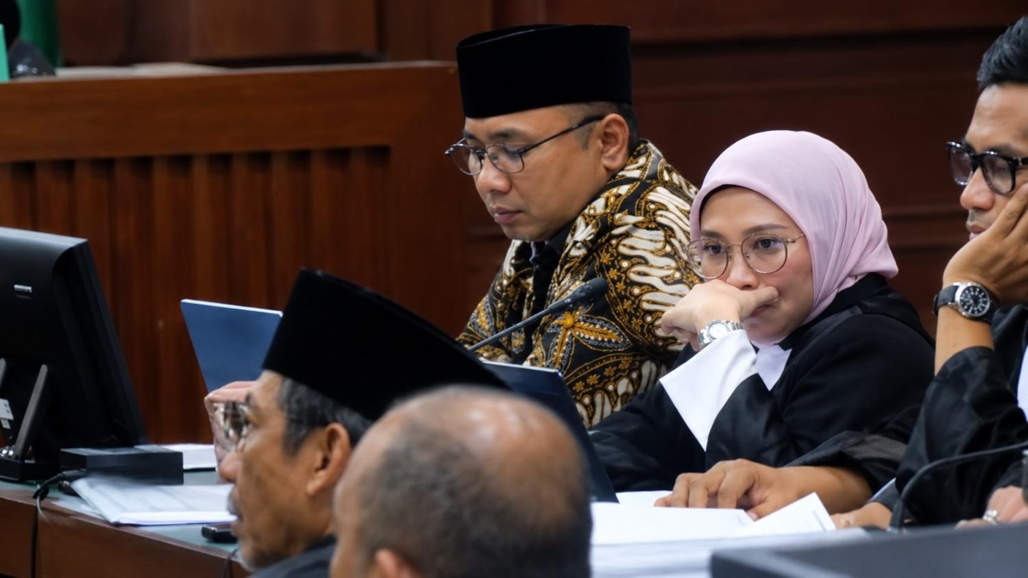 Persidangan dugaan korupsi kuota haji tambahan 2023–2024 di Pengadilan Tipikor Jakarta.