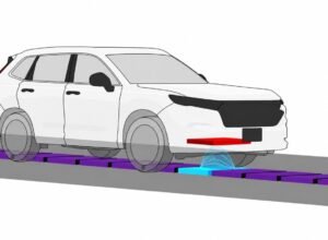 Honda DWPT mengisi mobil listrik saat melaju