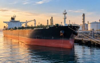 ilustrasi kapal tanker pengangkut minyak mentah terkait rencana impor minyak uea