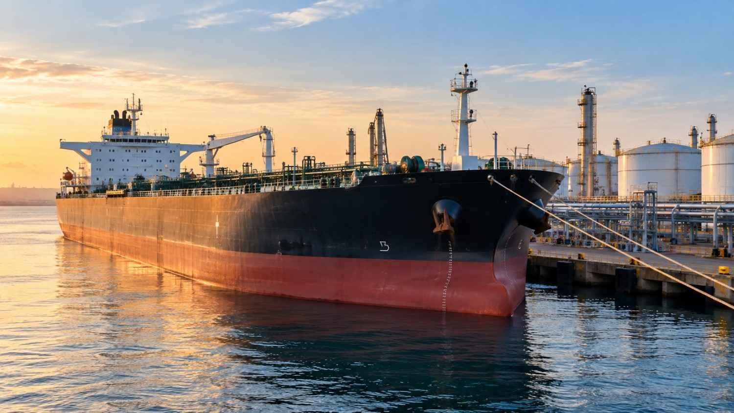 ilustrasi kapal tanker pengangkut minyak mentah terkait rencana impor minyak uea