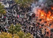 Demo Prancis Telan Kerugian Ratusan Juta Euro, 2.400 Orang Ditangkap