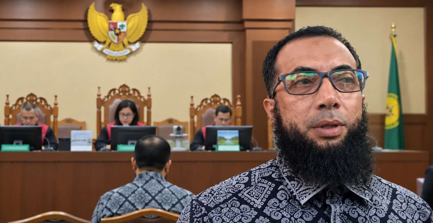 Khalid Basalamah menjadi saksi dalam sidang dugaan korupsi kuota haji di Pengadilan Tipikor Jakarta, 20 Oktober 2026