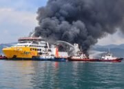 KMP Batumandi Terbakar di Merak, 420 Orang Tercatat Dievakuasi
