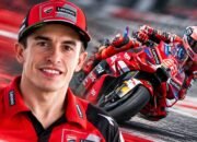ilustrasi marc marquez bersama motor ducati nomor 93 terkait peluang juara motogp 2026