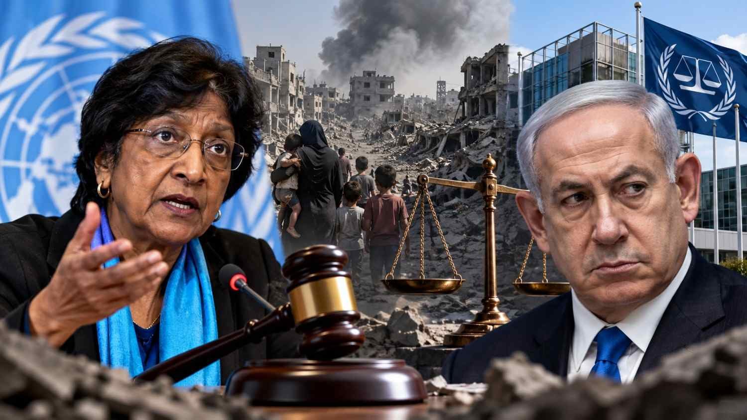 Ilustrasi Navi Pillay mendesak Benjamin Netanyahu diadili atas dugaan penghasutan genosida di Gaza