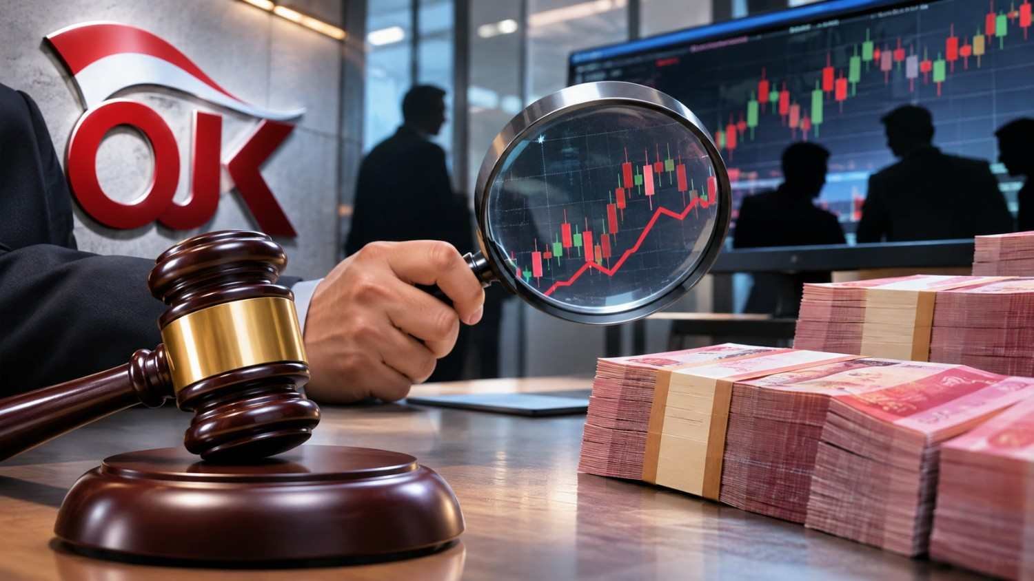 OJK menjatuhkan denda Rp2,1 triliun terkait pelanggaran perdagangan dan penawaran saham DSSA BREN CUAN.