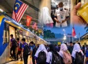 Pelajar pedalaman Malaysia naik kereta KTMB menuju sekolah