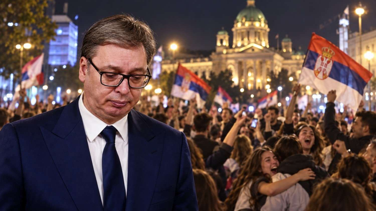 Gerakan mahasiswa memenangkan pemilu Serbia 2026 setelah Aleksandar Vucic mengakui kekalahan.