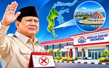 prabowo batal ke makassar peresmian sekolah rakyat tertunda