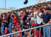 Penonton memadati tribun Sirkuit Mandalika saat MotoGP Indonesia 2026 berlangsung di Lombok Tengah, NTB