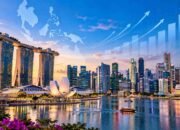Panorama pusat bisnis Singapura yang menggambarkan kekuatan ekonominya di ASEAN.