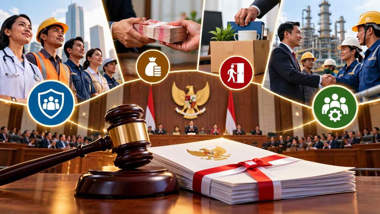DPR RI mengesahkan UU Ketenagakerjaan baru yang memuat 13 aturan perlindungan pekerja