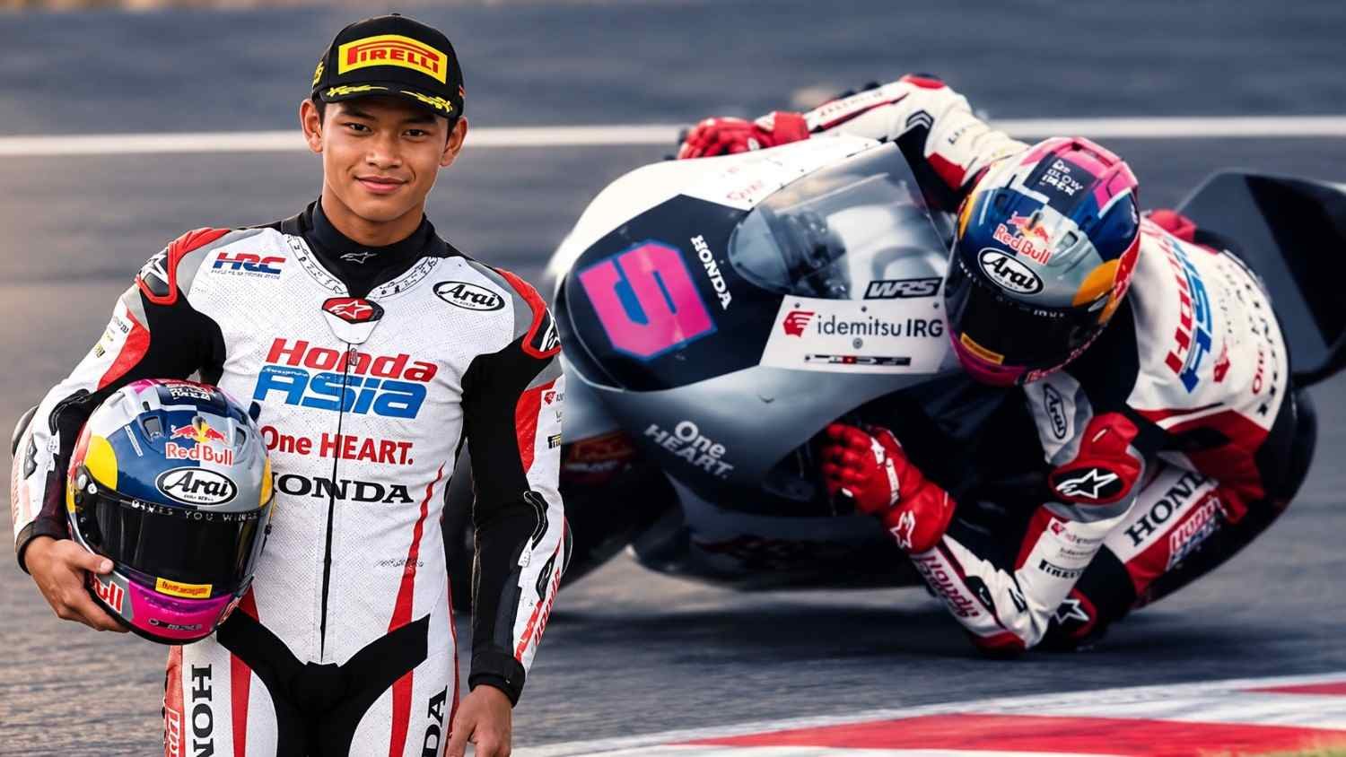 Veda Ega Pratama meraih pole position Moto3 Australia 2026 sebelum balapan dibatalkan.